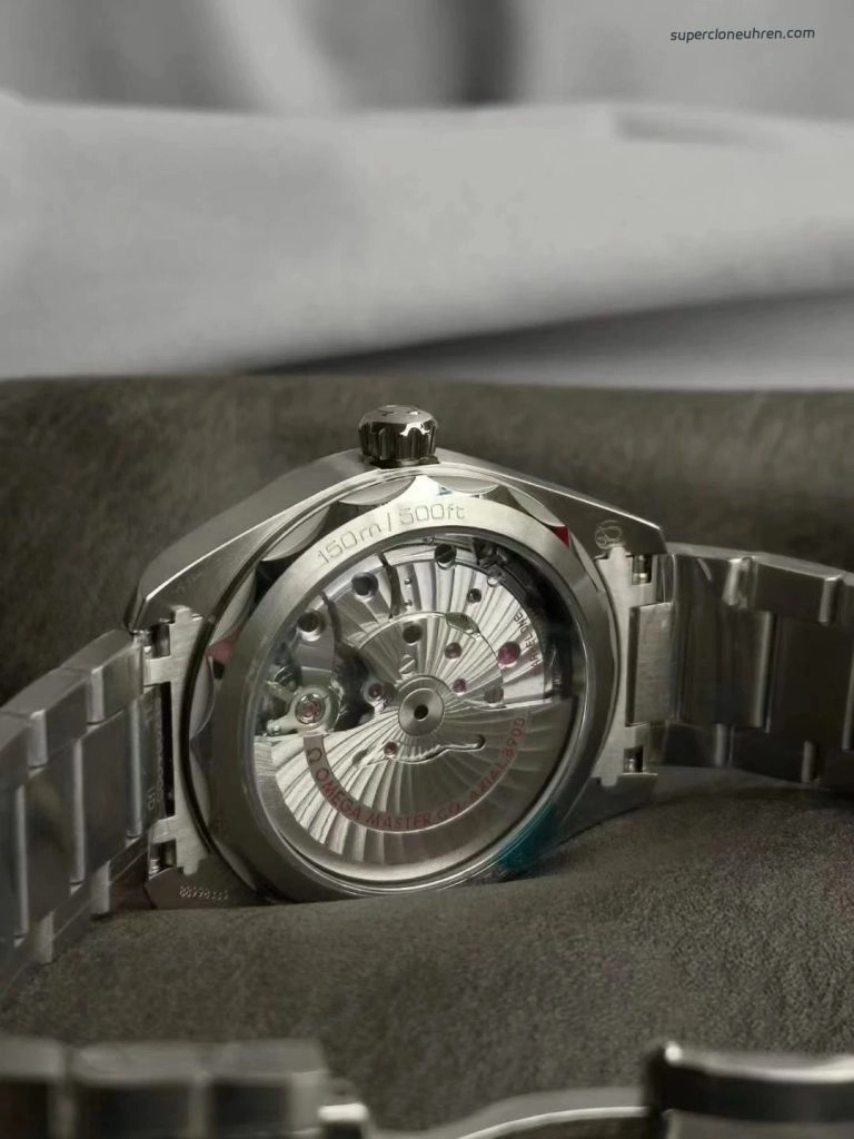 Premium Replica Uhr Omega Seamaster 220.10.41.21.03.001 blaues Teak-Zifferblatt 41mm