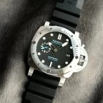 1:1 Super Clone Uhr Panerai Submersible PAM01229 mit blauem Sekundenzeiger Edelstahl 44mm