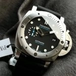 1:1 Super Clone Uhr Panerai Submersible PAM01229 mit blauem Sekundenzeiger Edelstahl 44mm