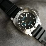 1:1 Super Clone Uhr Panerai Submersible PAM01229 mit blauem Sekundenzeiger Edelstahl 44mm