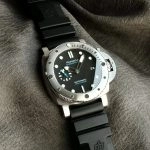 1:1 Super Clone Uhr Panerai Submersible PAM01229 mit blauem Sekundenzeiger Edelstahl 44mm