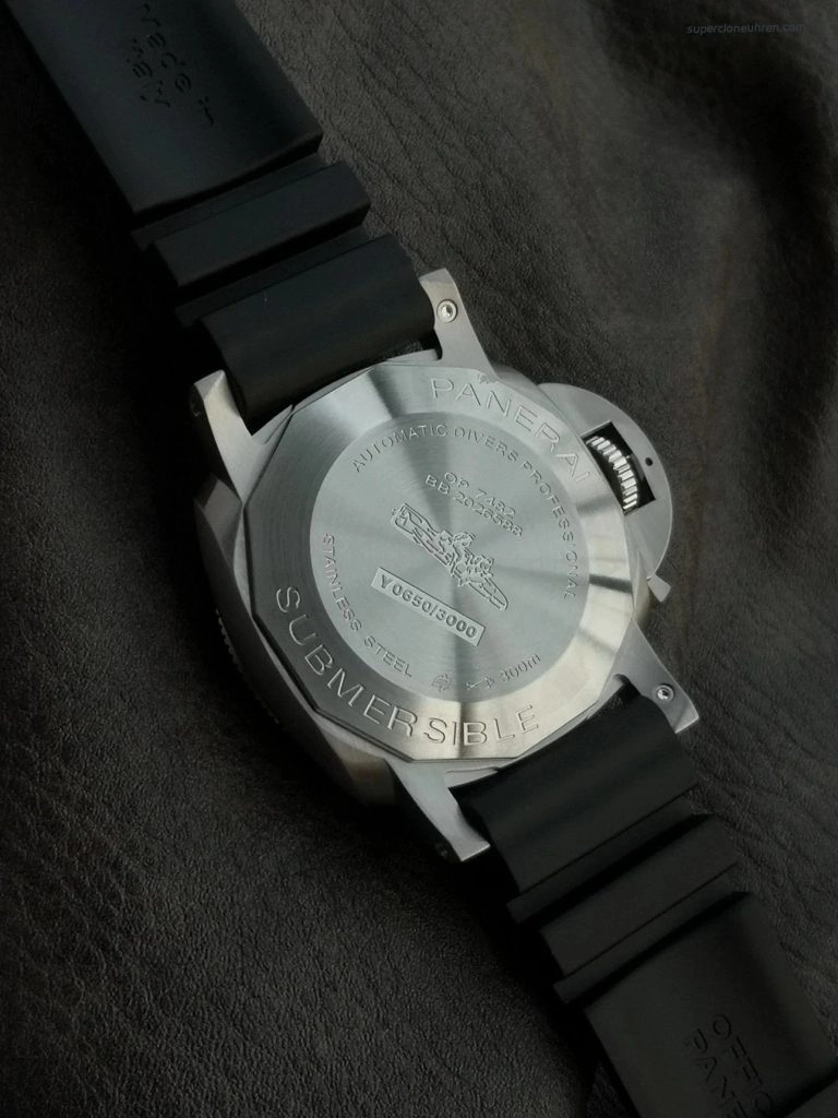 1:1 Super Clone Uhr Panerai Submersible PAM01229 mit blauem Sekundenzeiger Edelstahl 44mm