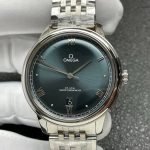 Premium Replica Uhr Omega De Ville 434.10.40.20.03.001 mit grünem Zifferblatt und Stahlband 40 mm