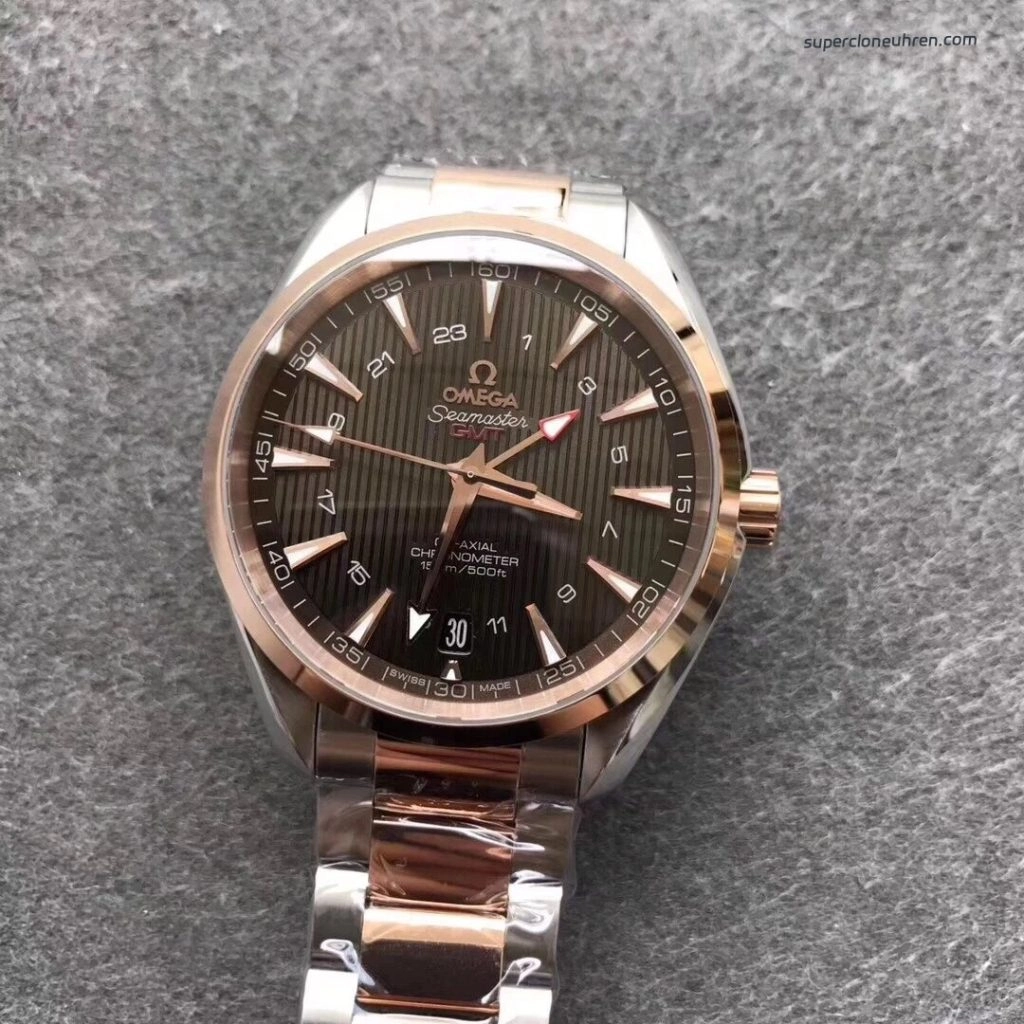 Premium Replica Uhr Omega Seamaster 231.20.43.22.06.003 Bicolor Edelstahl Roségold 43mm