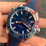 Premium Replica Uhr Omega Seamaster Olympic Games 522.32.44.21.03.001 blau-rotes Zifferblatt 44 mm