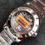 Premium Replica Uhr Omega Seamaster 231.10.42.21.02.005 silbernes Zifferblatt mit goldfarbenem Sekundenzeiger 41,5 mm