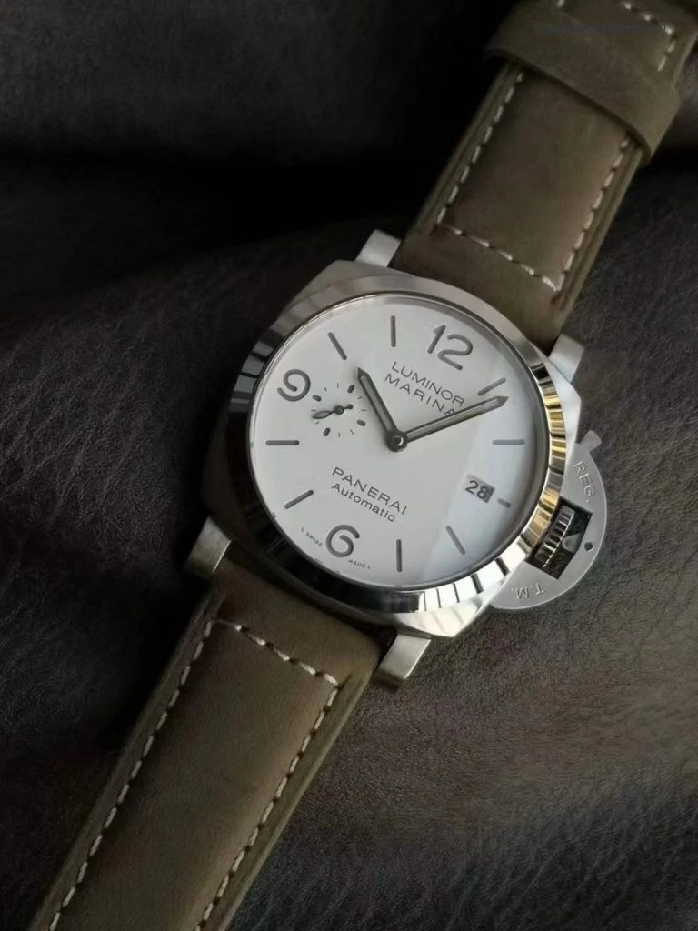 Premium Replica Uhr Panerai Luminor Marina PAM01314 Edelstahl mit Lederband 44mm