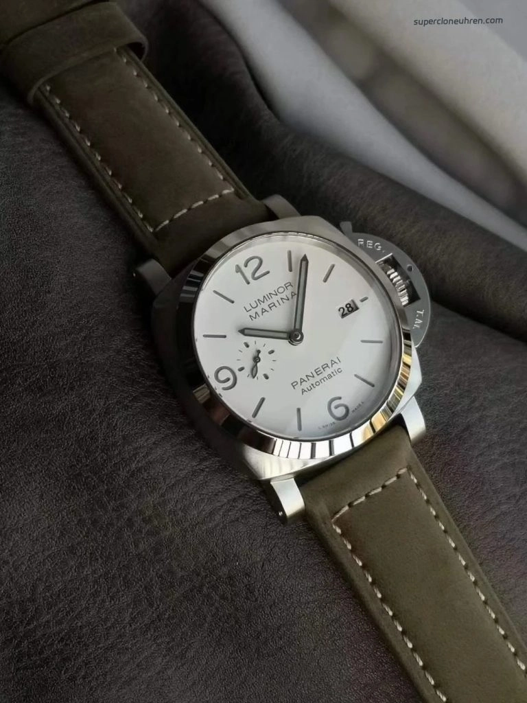 Premium Replica Uhr Panerai Luminor Marina PAM01314 Edelstahl mit Lederband 44mm