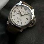 Premium Replica Uhr Panerai Luminor Marina PAM01314 Edelstahl mit Lederband 44mm