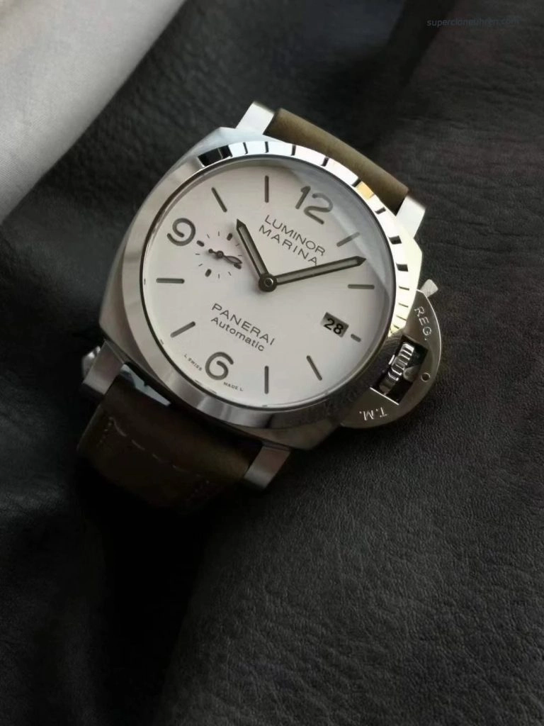 Premium Replica Uhr Panerai Luminor Marina PAM01314 Edelstahl mit Lederband 44mm