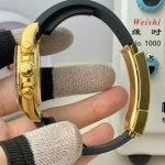 Premium Replica Uhr Rolex Daytona 126518LN Goldoptik mit Kautschukband 40mm