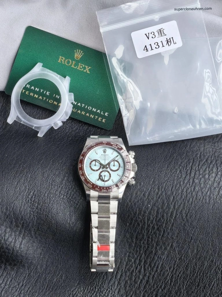 1:1 Super Clone Uhr Rolex Cosmograph Daytona 126506-0001 eisblaues Zifferblatt 40 mm