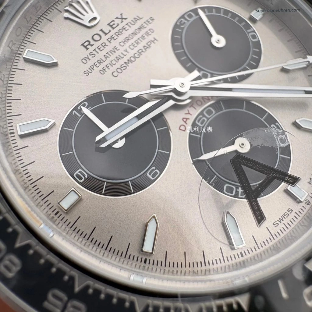 Premium Replica Uhr Rolex Daytona 126519LN-0006 in Zementgrau mit Oysterflex 40 mm