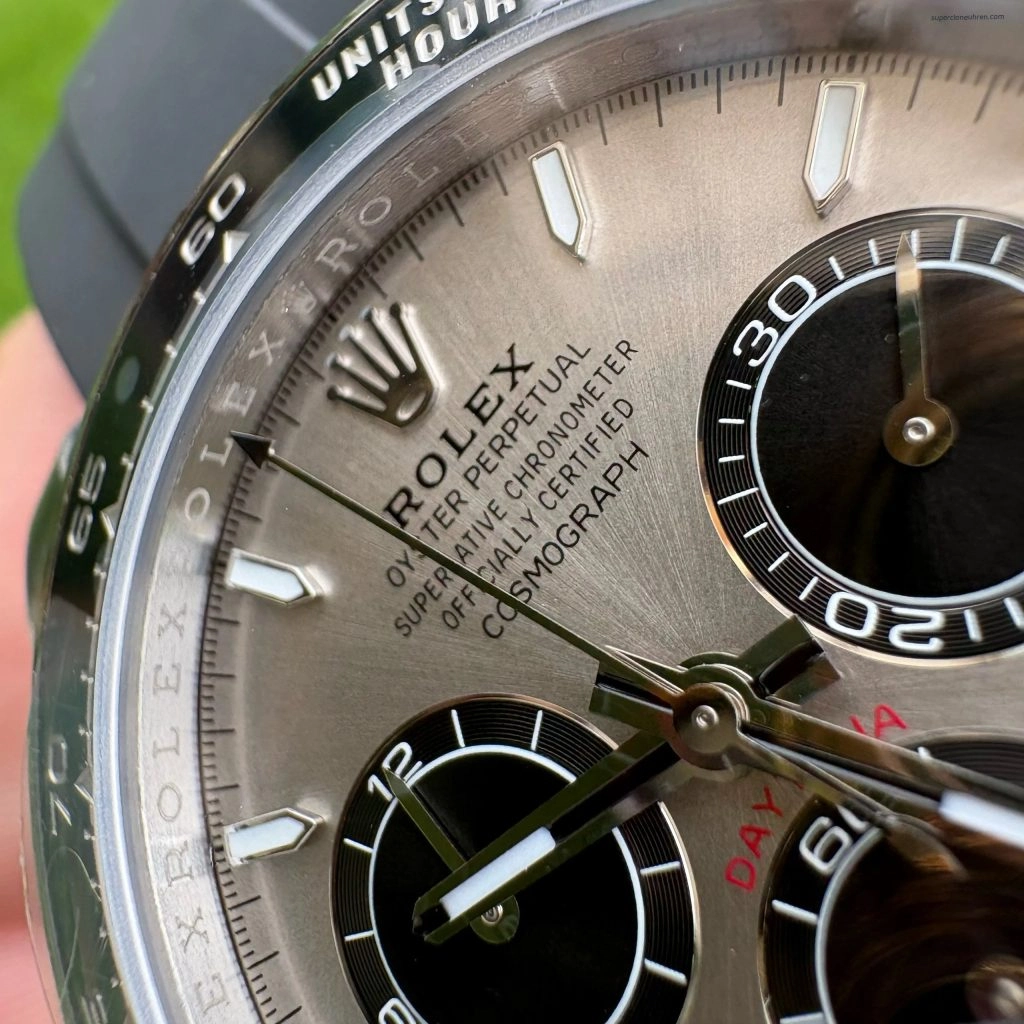 Premium Replica Uhr Rolex Daytona 126519LN-0006 in Zementgrau mit Oysterflex 40 mm