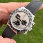 Premium Replica Uhr Rolex Daytona 126519LN-0006 in Zementgrau mit Oysterflex 40 mm