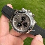 Premium Replica Uhr Rolex Daytona 126519LN-0006 in Zementgrau mit Oysterflex 40 mm