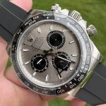 Premium Replica Uhr Rolex Daytona 126519LN-0006 in Zementgrau mit Oysterflex 40 mm