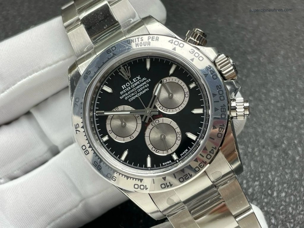 Super Clone Rolex Daytona 126509-0001 Weißgold Optik 40mm