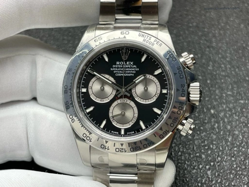 Super Clone Rolex Daytona 126509-0001 Weißgold Optik 40mm