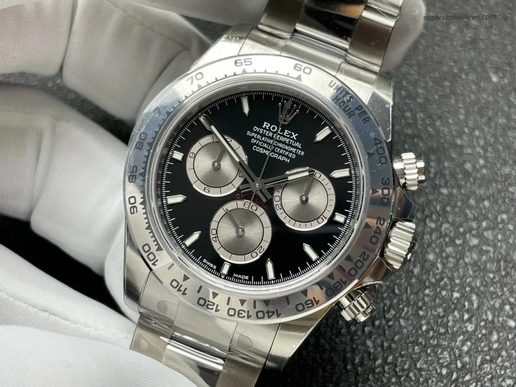 Super Clone Rolex Daytona 126509-0001 Weißgold Optik 40mm