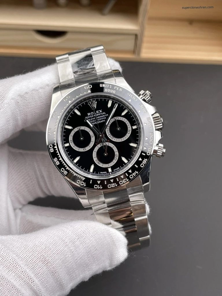 Premium Replica Uhr Rolex Daytona 126500LN-0002 mit schwarzer Keramiklünette 40mm