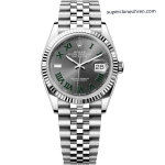 Premium Replica Uhr Rolex Datejust 126234 Grünrömisches Zifferblatt 36mm