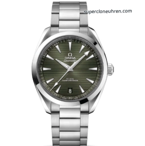 Super Clone Omega Seamaster 220.10.41.21.10.001 grünes Teak-Zifferblatt Edelstahlband 41mm