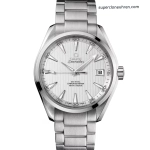 Premium Replica Uhr Omega Seamaster 231.10.42.21.02.001 mit weißem Zifferblatt und Edelstahlband 41,5mm