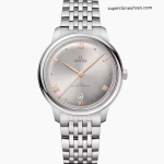 Premium Replica Uhr Omega De Ville 434.10.40.20.06.001 Edelstahl mit goldfarbenen Zeigern 40mm