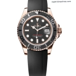 1:1 Super Clone Uhr Rolex Yacht-Master 116655 Roségold mit Oysterflex 40mm