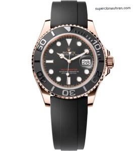 1:1 Super Clone Uhr Rolex Yacht-Master 116655 Roségold mit Oysterflex 40mm