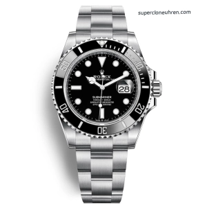 Super Clone Rolex Submariner 126610LN-0001 mit schwarzem Zifferblatt und Edelstahlband 41mm