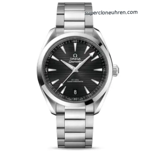 Premium Replica Uhr Omega Seamaster Aqua Terra 220.10.41.21.01.001 schwarzes Teak-Zifferblatt Edelstahlband 41 mm