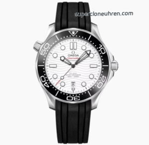 Premium Replica Uhr Omega Seamaster Diver 300M 210.32.42.20.04.001 mit weißem Zifferblatt 42 mm