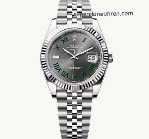1:1 Super Clone Uhr Rolex Datejust 126334 grünes Zifferblatt Edelstahl 41 mm