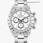 Super Clone Rolex Daytona 116520 weißes Zifferblatt Edelstahl 40 mm