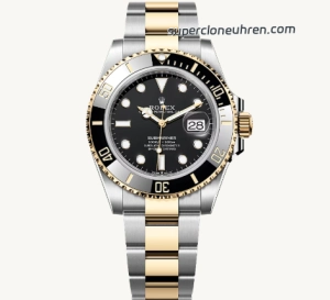 Premium Replica Uhr Rolex Submariner M126613LN-0002 in Bicolor Schwarz 41 mm