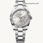Premium Replica Uhr Rolex Datejust m126334-0003 mit geriffelter Lünette 41mm