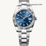 Super Clone Rolex Datejust m126334-0001 mit geriffelter Lünette und Oysterband 41mm