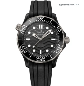 Super Clone Omega Seamaster Diver 300M 210.92.44.20.01.001 Titan Keramik Schwarz 43,5 mm