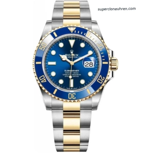 Premium Replica Uhr Rolex Submariner 126613LB-0002 Bicolor Blau 41mm