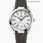 Premium Replica Uhr Omega Seamaster Aqua Terra 220.12.41.21.02.002 silbernes Teak-Zifferblatt Kautschukband 41mm