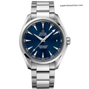 Premium Replica Uhr Omega Seamaster Aqua Terra 231.10.42.21.03.003 blaues Zifferblatt Edelstahlband 41,5 mm