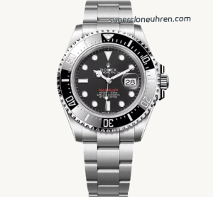 Premium Replica Uhr Rolex Sea-Dweller 126600 Edelstahl mit rotem Schriftzug 43mm