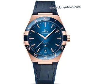 Premium Replica Uhr Omega Constellation 131.63.41.21.03.001 Roségold Keramiklünette 41mm