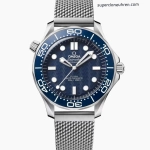 Premium Replica Uhr Omega Seamaster 210.30.42.20.03.002 blaues Zifferblatt Edelstahl 42mm