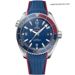 Premium Replica Uhr Omega Seamaster Olympic Games 522.32.44.21.03.001 blau-rotes Zifferblatt 44 mm