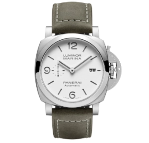 Premium Replica Uhr Panerai Luminor Marina PAM01314 Edelstahl mit Lederband 44mm