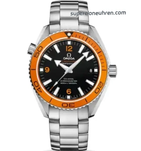 Premium Replica Uhr Omega Seamaster Planet Ocean 232.30.42.21.01.002 Edelstahl mit orangefarbener Lünette 42 mm