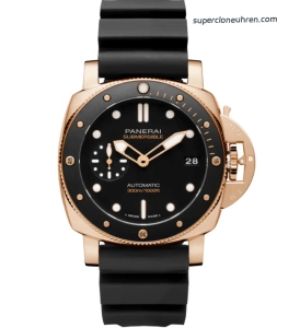 Premium Replica Uhr Panerai Submersible PAM02164 Roségold 44 mm
